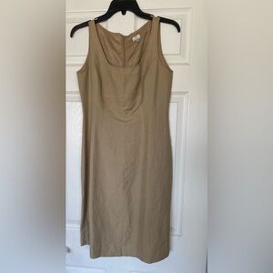 Tahari Linen Blend Sheath Dress